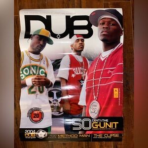 DUB Magazine Issue 2004 poster featuring 50 Cent and G-Unit on the cover. Used